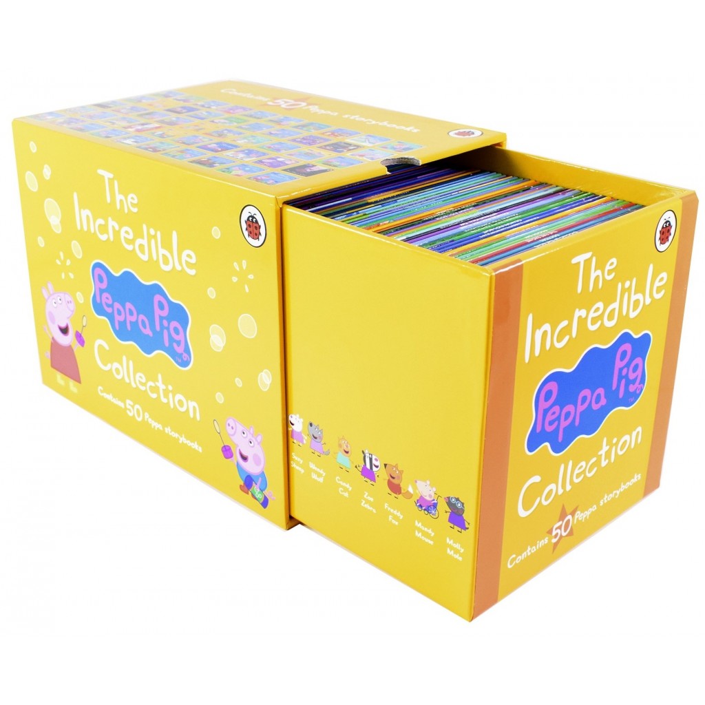 THE INCREDIBLE PEPPA PIG COLLECTION (50 books - yellow box)